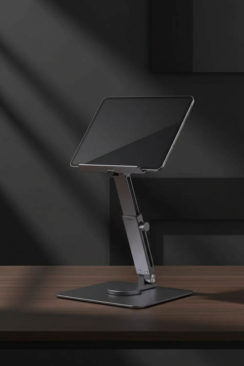 Urban Flex Pro Tablet Stand — 360° Rotating Aluminum Desk Mount
