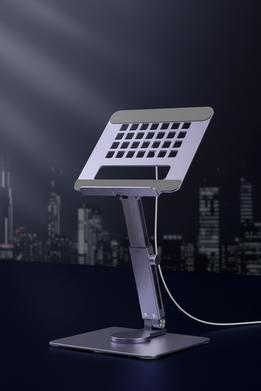 Urban Flex Pro Tablet Stand — 360° Rotating Aluminum Desk Mount